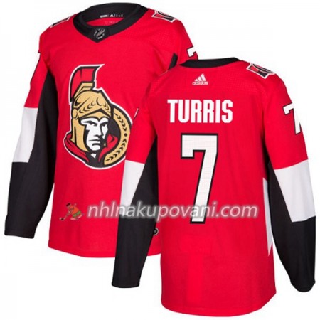 Ottawa Senators Dresy Kyle Turris 7 Červená 2017-2018 Adidas Authentic - Pánské